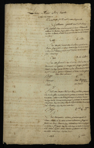 Fief de Bussy-la-Pesle : liève terrier.