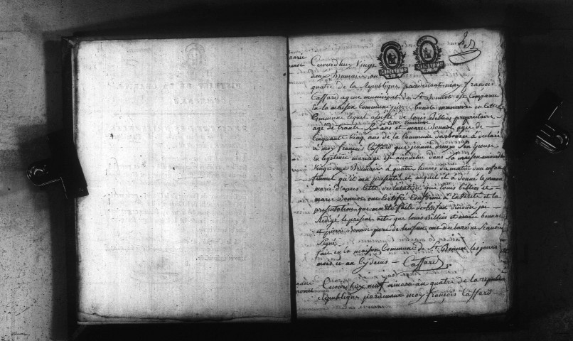 Saint-Bonnot : actes d'état civil.