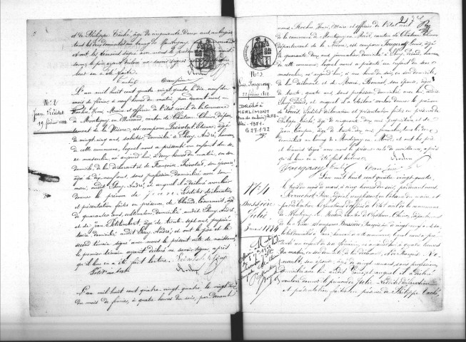 Montigny-en-Morvan : actes d'état civil.