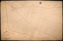Tracy-sur-Loire, cadastre ancien : plan parcellaire de la section C dite des Gominets, feuille 1