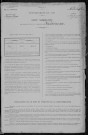 Vandenesse : recensement de 1891