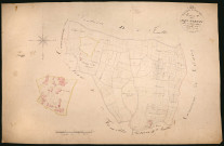Saint-Malo-en-Donziois, cadastre ancien : plan parcellaire de la section C dite des Carrés, feuille 1