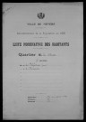 Nevers, Quartier de la Barre, 7e section : recensement de 1936