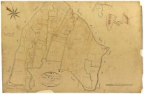 Dompierre-sur-Nièvre, cadastre ancien : plan parcellaire de la section C dite du Mont, feuille 1