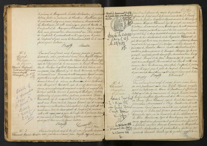 Saint-Honoré-les-Bains : actes d'état civil.