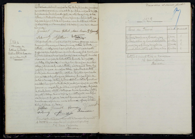 Lamenay-sur-Loire : actes d'état civil.