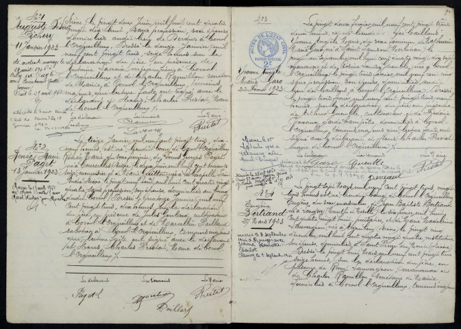 Corvol-l'Orgueilleux : actes d'état civil.