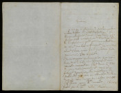 RATTIER (Paul Ernest de), écrivain à Bordeaux : 2 lettres.