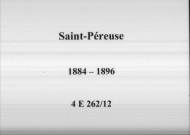 Saint-Péreuse : actes d'état civil.