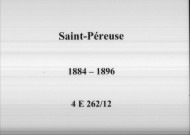 Saint-Péreuse : actes d'état civil.