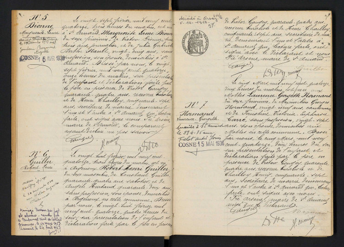 Saint-Amand-en-Puisaye : actes d'état civil.