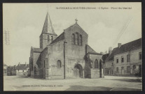 SAINT-PIERRE-LE-MOUTIER (Nièvre) – L’Église – Place du Marché