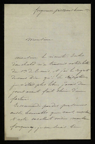 MÉTAIRIE (Abel), propriétaire à Coulanges-lès-Nevers (Nièvre) : 1 lettre.