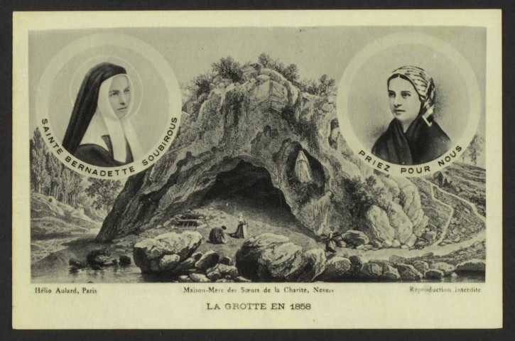 Maison-Mère des Sœurs de la Charité, Nevers LA GROTTE EN 1858