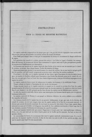 Bureau de Nevers, classe 1882 : fiches matricules n° 1001 à 1500