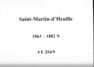 Saint-Martin-d'Heuille : actes d'état civil.