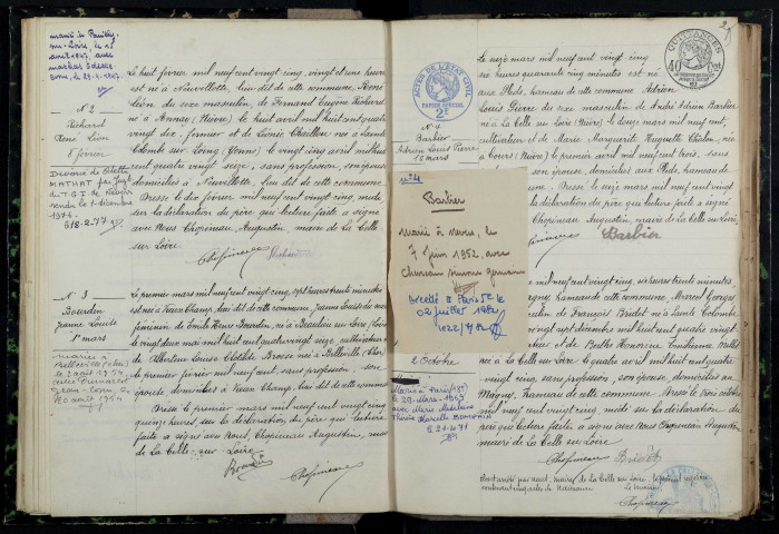 La Celle-sur-Loire : actes d'état civil.