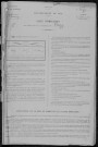 Varzy : recensement de 1891
