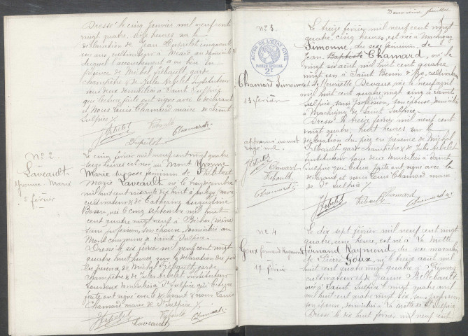 Saint-Sulpice : actes d'état civil.