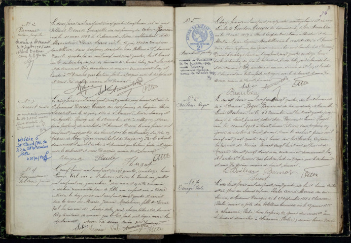 Saint-Amand-en-Puisaye : actes d'état civil.