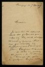 JOUVET, directeur d'école privée à Marcigny (Saône-et-Loire) : 1 lettre, 1 carte postale illustrée, 1 télégramme.