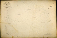 Montsauche-les-Settons, cadastre ancien : plan parcellaire de la section A dite du Bourg, feuille 3