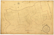 Corvol-d'Embernard, cadastre ancien : plan parcellaire de la section C dite des Bois, feuille 1