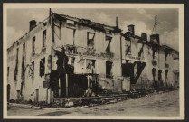 4. MONTSAUCHE (Nièvre). Incendié par les Allemands le 25 Juin 1944. - Hôtel de la Gare et du Morvan.