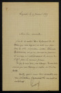 LÉVESQUE, poète à Langeron (Nièvre) : 1 lettre.