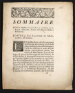 Sommaire pour Messire Jacques-Louis de Meun de la Ferté, Chevalier, Comte de la Roche-Millay ; Contre le Sieur Salonnier de Montbaron, demandeur