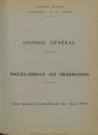 Session du Conseil général des 17-18 juin 1969 : procès-verbaux des délibérations (p. 1-202), table des matières (8 p.)