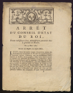 Arrêt du Conseil d'État du Roi, portant établissement d'une Administration provinciale dans la généralité de Moulins. Du 19 Mars 1780