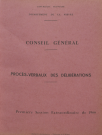 Session du Conseil général des 10-11 janvier 1967 : procès-verbaux des délibérations (p. 1-235), table des matières (p. 1-9)