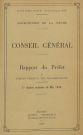 Session du Conseil général des 20-21 mai 1959 : rapport du préfet (p. 1-172), procès-verbaux des délibérations (p. 173-290), table des matières (p. 293-302)
