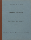 Session du Conseil général des 17-18 juin 1969 : rapports du préfet (n° 1-64), table des matières (4 p.)