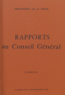 Session du Conseil général du 16 décembre 1980 : rapports du préfet (n° 1-3), table des matières (1 p.)