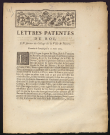 Lettres patentes du roi, en faveur du College de la Ville de Nevers. Données à Compiègne le 11 août 1763