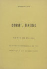 Session du Conseil général des 16-18 janvier 1979 : synthèse des décisions
