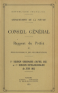 Session du Conseil général des 27-28 avril 1955 : procès-verbaux des délibérations (p. 1-104), table des matières (p. 108)