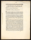 Consultation pour les Sieur & Dame Bert ; contre les Héritiers Borredon