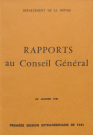 Session du Conseil général des 20-22 janvier 1981 : rapports du préfet (n° 1-118), table des matières (p. 1-7)
