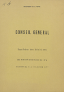 Session du Conseil général des 11-12 janvier 1977 : synthèse des décisions