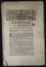 Réponse au mémoire du Sieur de Mascrany, pour les directeurs des Créanciers du feu Prince de Carignan