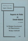 Sessions du Conseil général de 1975 : rapports du préfet (n° 1-31)