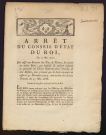 Arrêt du Conseil d'État du Roi, du 13 mai 1776 ; qui casse une sentence des Elus de Nevers, du quatre du même mois, pour laquelle ils avoient défendu de percevoir les Droits réservés dans l'étendue de leur Ressort, sous prétexte que la levée en avoit dû cesser le 31 décembre 1774, aux termes des Lettres Patentes du 15 Mai 1768