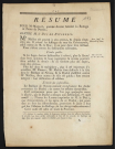 Résumé pour Me Maillot, premier Avocat Général du Baillage & Pairie de Nevers ; contre M. le Duc de Nivernois