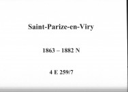 Saint-Parize-en-Viry : actes d'état civil.
