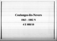 Coulanges-les-Nevers : actes d'état civil.