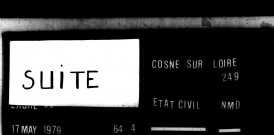 Cosne-sur-Loire : actes d'état civil.