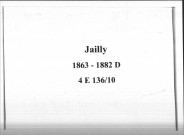 Jailly : actes d'état civil.